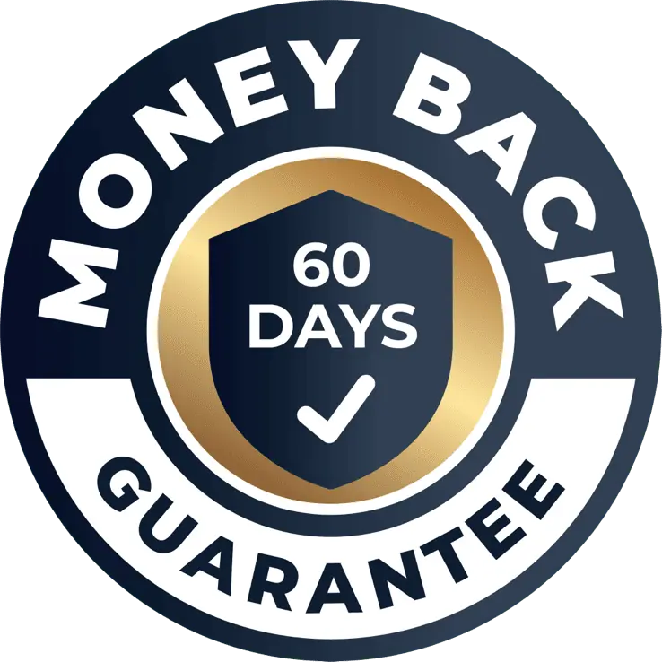 Kerafirm Pro 60-day money-back guarantee badge